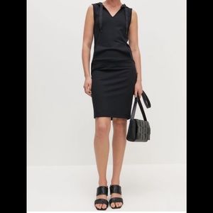 BLACK HOODIE DRESS